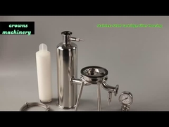 9.75 কার্তুজ দৈর্ঘ্য শিল্প কার্তুজ এয়ার ফিল্টার 222 O- রিং ফিল্টার উপাদান সঙ্গে